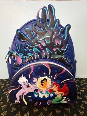 Loungefly Disney The Little Mermaid Ursula & Ariel Under the Sea Mini Backpack